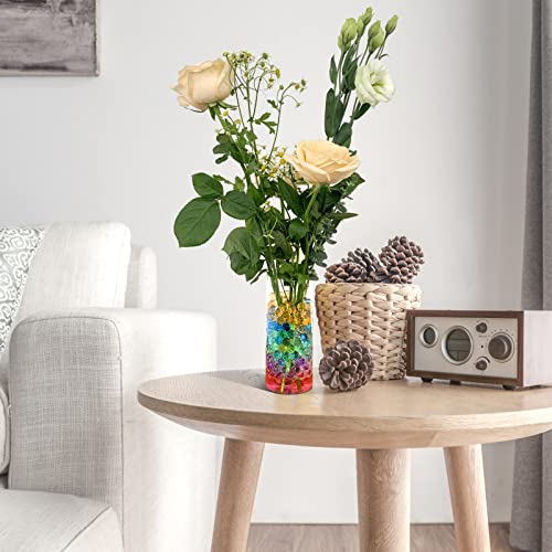 2 Pieces Plastic Vases Cylinders, Vase Filler Water Gel Beads Plant Vases, Decorative Centerpieces For Home Or Wedding, Non-Breakable Plastic (Transparent) #TOP4