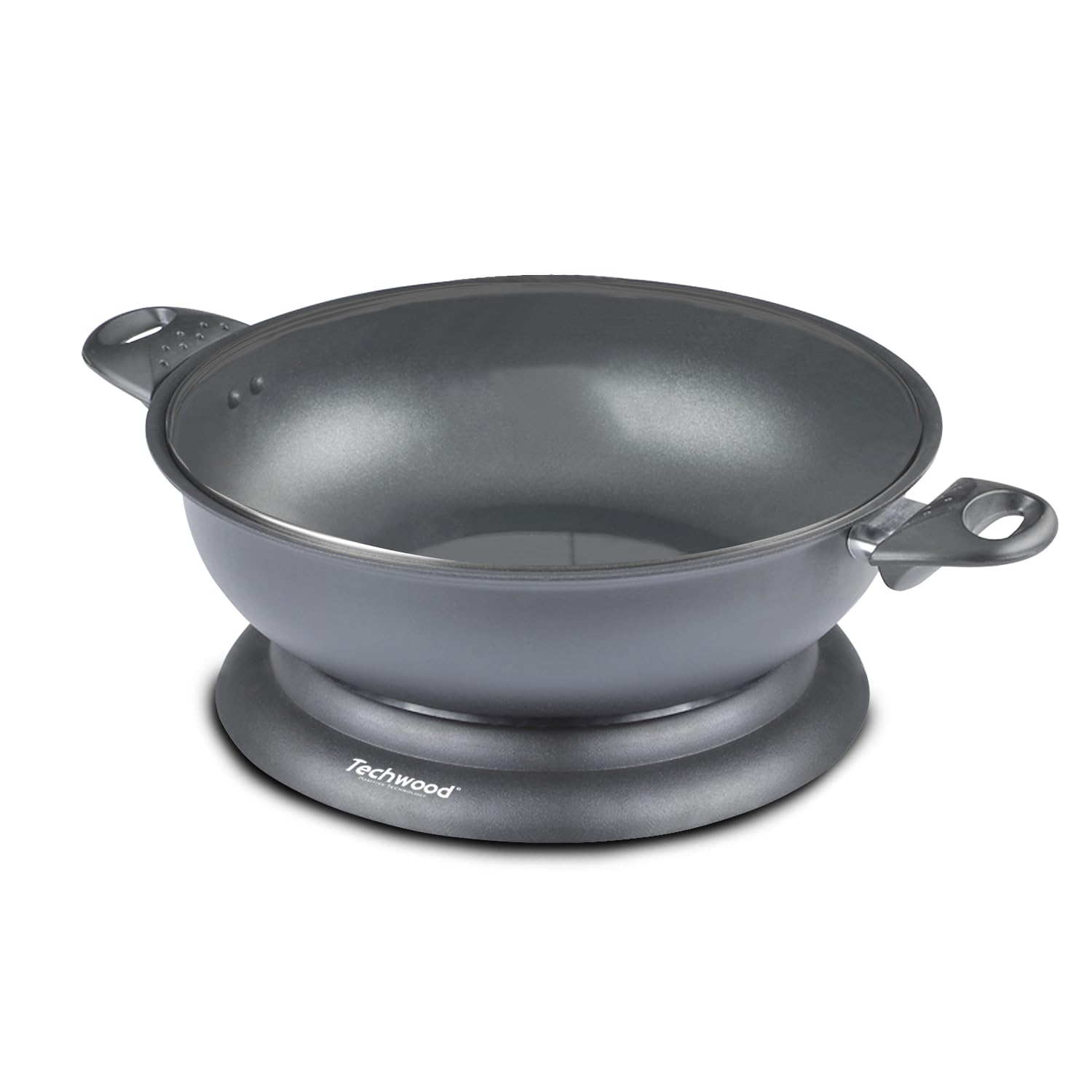BM TOOLS Wok Electrique Techwood TWF-306-3,6L - Revêtement anti-adhésif - Puissance 1400W - Thermostat Réglable