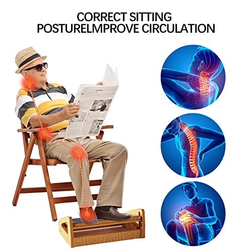 Dt Adjustable Under Desk Footrest - Ergonomic Foot Rest For Under Desk At Work Foot Stool Under Desk With 4 Height Position & 20 Degree Tilt Angle Adjustment For Home, Office #TOP2