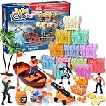 12 PCS Pirate Bath Bombs for Kids with Toys Inside, Bath Bombs Gift Set with Bathtub Toys Pretend Play Shower Toys Birthday Gifts for Boys Girls