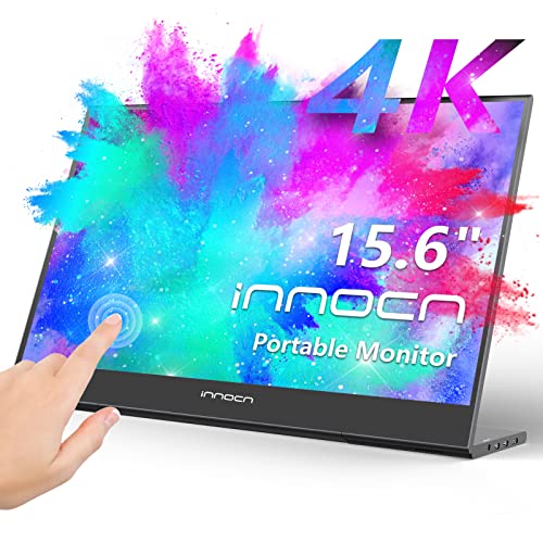 Image of INNOCN 15.6 inch 4K Portable Monitor Touchscreen 3840 x 2160 USB C HDMI External Gaming Monitor Second Computer Screen Travel Portable Monitor for Laptop w /Kickstand