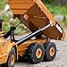 Gemini&Genius Rigid Articulated Dump Truck Six Wheels Heavy Duty Construction Site Vehicle Toys 1:50 Scale Diecast Site Dumper Collectible Alloy Model Engineering Toys for Kid and Decoration for House