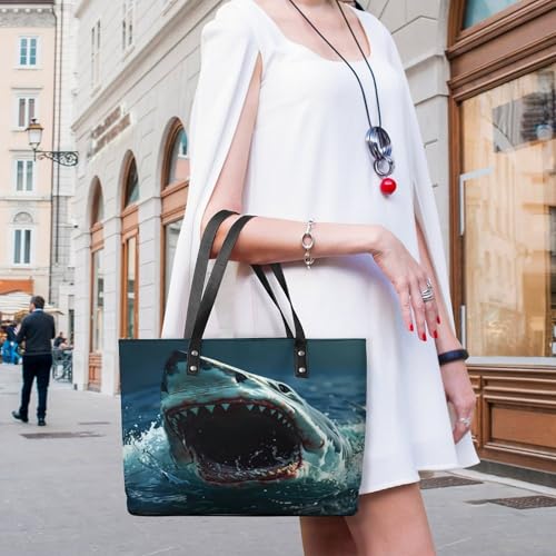 Bolso tote de cuero para mujer, bolso multiusos de cuero con grano cruzado, bolso para trabajo y viaje, bolso diario para mujeres miniatura 2