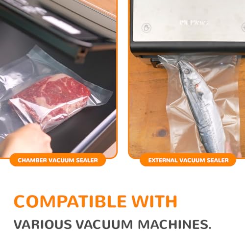 image for Wevac 8” x 150’ Food Vacuum Seal Roll Keeper with Cutter, Ideal Va