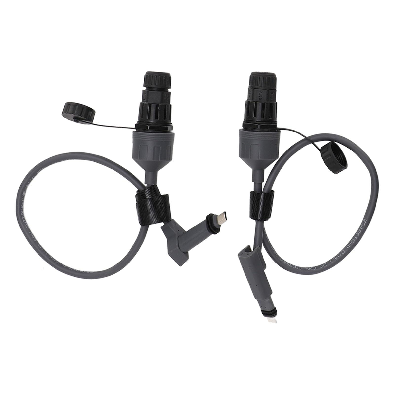 Aramox Adattatore per Cavo Ethernet SPX Connettore per Cavo SPX in PVC da 18,7 Pollici con Alimentatore POE Segnale Stabile Facile Installazione per Uso Esterno