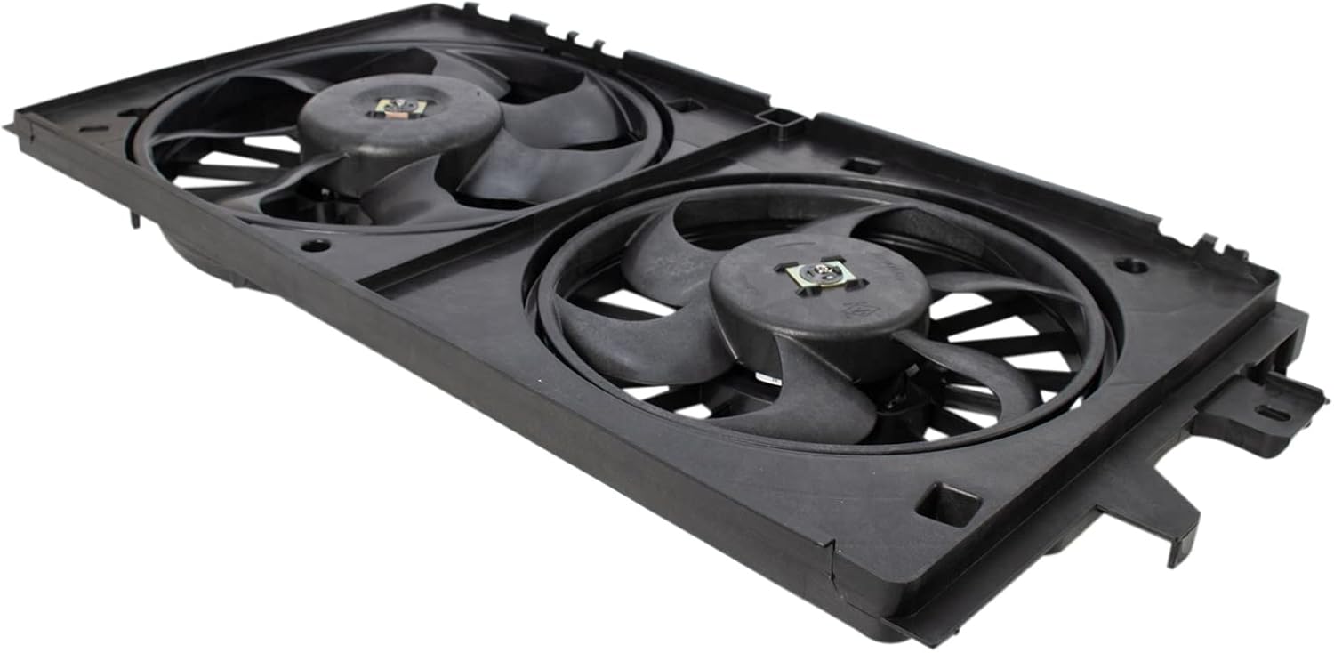 TRQ Radiator Dual Cooling Fan Assembly Compatible with 2008-2009 Buick Lacrosse 2006-2013 Chevrolet Impala 2014-2016 Impala Limited 2006-2007 Monte Carlo 2005-2008 Pontiac Grand Prix GM3115188