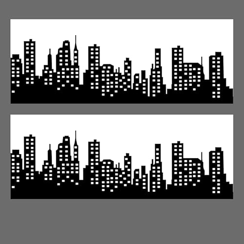 Miniatura 3 de City SuperHero City Skyline Skyscappers - Decoración comestible para tartas (blanco)