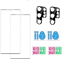 Vista 7 de Protector de pantalla para Galaxy S23 Ultra (paquete de 2+2) con protector de lente de cámara de vidrio templado, fácil instalación, compatible