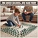 LovesTown 200PCS Army Men Toy Soldiers, Classic Military Toys for Kids 3+, School Projects, Dioramas & History Lessons, Stocking Stuffers, Holiday & Birthday Gifts for Boys