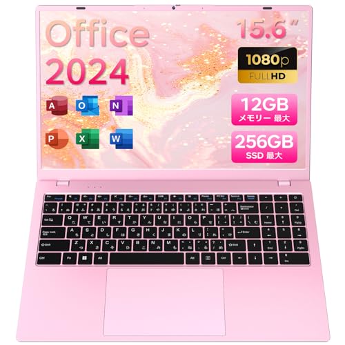 �m�[�g�p�\�R�� Office2024���� 15.6�^IPS�t�� �s���N ���^�m�[�g�p�\�R�� 6500Y�v���Z�b�T�[ �����\CPU 12GB������256GB SSD 38Wh�������o�b�e���[&�É��݌v ���{��L�[�{�[�h Web�J���� Type-C HDMI 