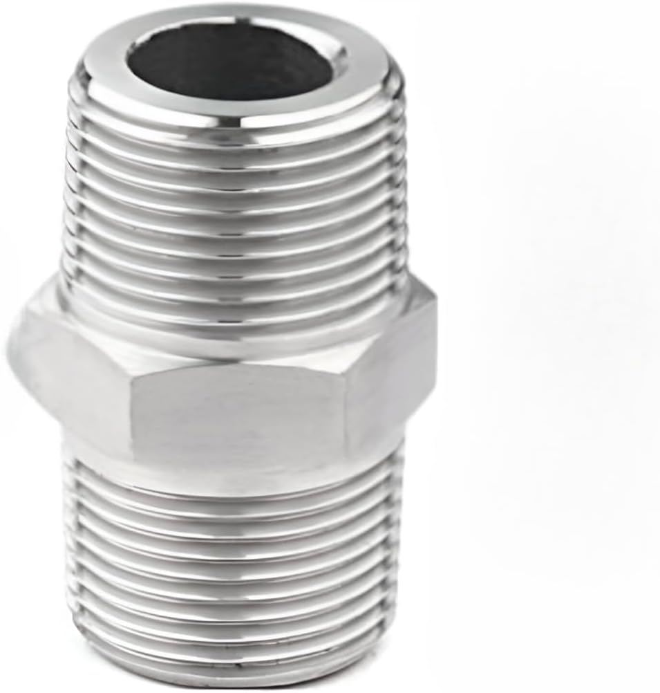 Hex Nipple 1/2 Inch to 1/2 Inch Male, Pack of 1