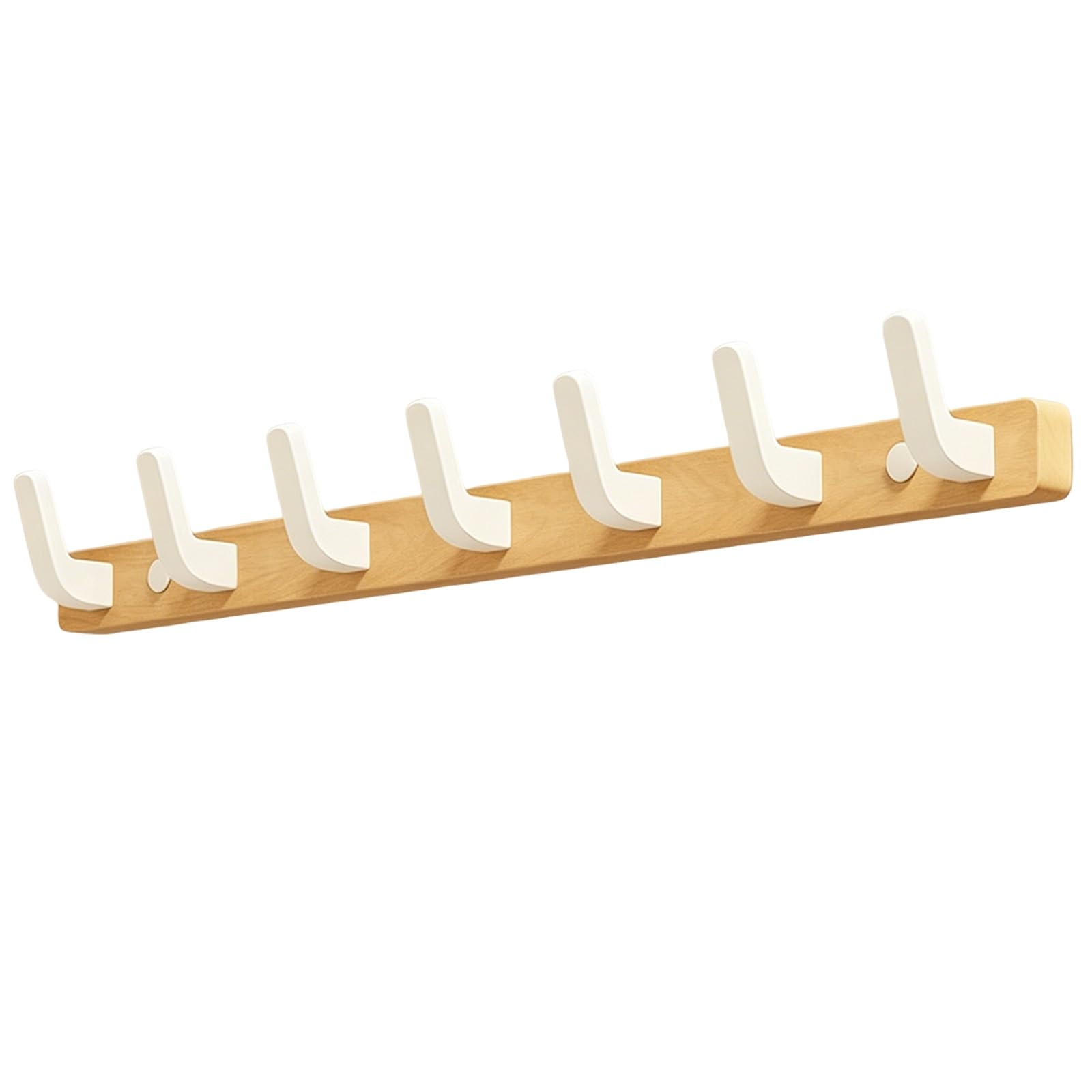 Generico Appendiabiti In Legno Resistente Con Ganci A Parete In Alluminio
