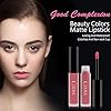 COOSA 3PCS of 3 Colors Madly MATTE Lipstick Non-stick Cup Waterproof Lipgloss-Set A
