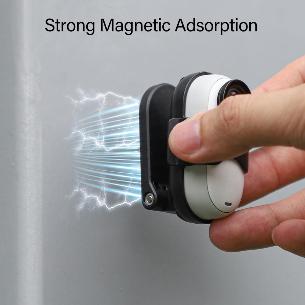 XAGMODSHN Support de cou magnétique pour caméra GO 3 - Pratique et flexible - Support magnétique de poitrine avec réglage de 22 à 42 cm