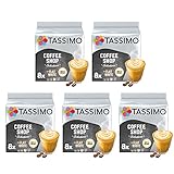 Tassimo Coffee Shop Kaffeepads, flach, Weiß, 5 Packungen (40 Portionen)