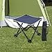 Menolana Camping Stool Recliner Foot Rest Sturdy Practical Compact Outdoor Folding Stool with Carry Bag for Park Traveling Backpacking, Blue