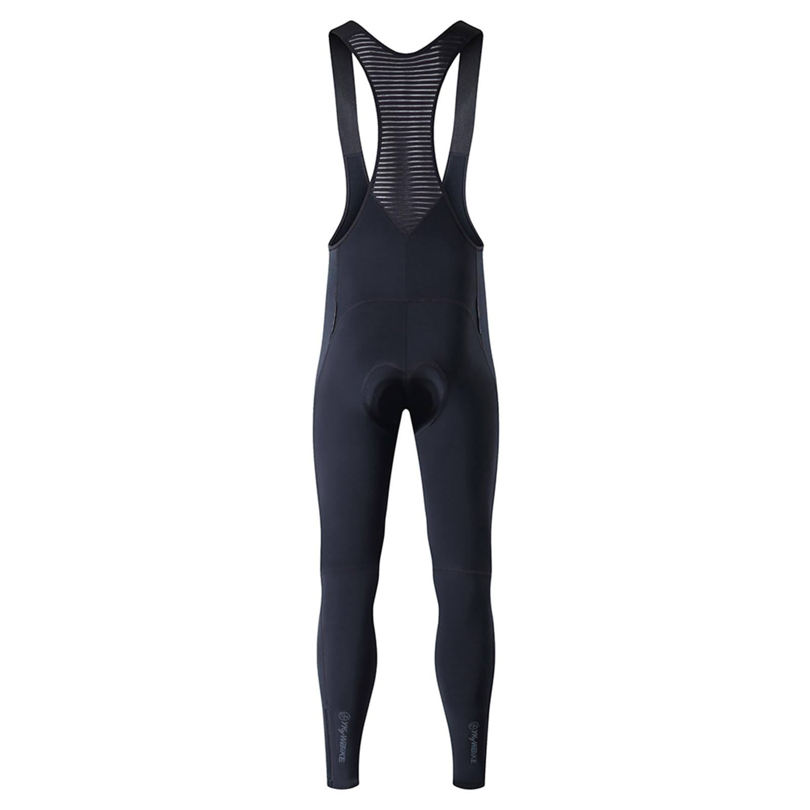 YKYWBIKE Baberos de ciclismo de invierno para hombre con acolchado 4D para clima frío, pantalones de ciclismo en color azul