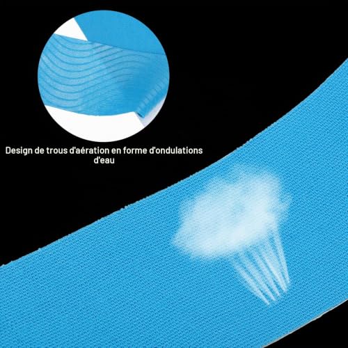 PATIKIL 16,4 Pieds x 2 Pouces Tape Sport Bande Kinesiologie Ruban Antidérapant pour Cerceau Aérien, Ruban Athlétique Adhésif pour Yoga, Sports et Gymnastique, Noir – vue 3