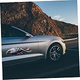 Zerodeko 4 pièces Autocollants Voiture Drapeau Américain US Stickers Décoratifs Durables pour Auto