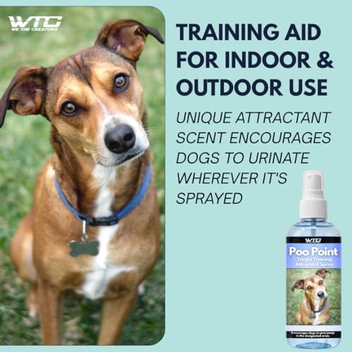 Image of WTC Dog & Puppy Potty Training Spray 500ml | Poo Point Training Aid Attracts Dogs to Pee in Right Spot | Indoor Outdoor Toilet Training Solution | Housebreaking Aid for Puppies