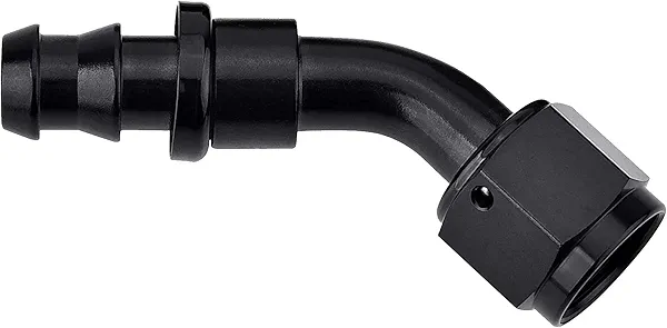 EVIL ENERGY 10AN 45 Degree Push Lock Hose Fitting End Black