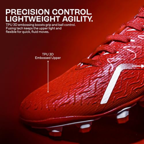 Image of Nivia Nitro Football Stud for Men, TPU 3D Embossing Upper, High-Shear Strength TPU Sole, Ideal for Hard & Grassy Surfaces