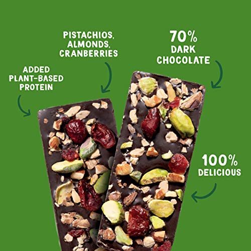 Jojo's Dark Chocolate Bars Made With Hemp, Plant Based Protein, Low Sugar, Low Carb, Vegan, Paleo & Keto Friendly, Healthy Snack, Original, 1.2Oz Bar (12 Count Box) #TOP2