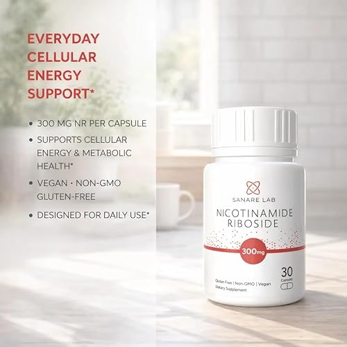 Miniatura 3 de NAD+ Supplement with Nicotinamide Riboside (NR) 300 mg  Cellular Energy & Metabolism Support  30 Capsules