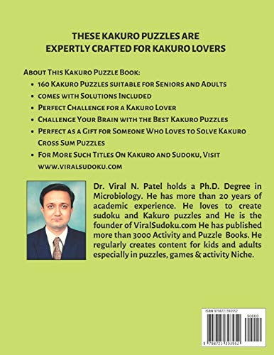 Popular Kakuro Cross Sums: Kakuro Puzzle Book For Adults : Popular Kakuro Nasty image 4