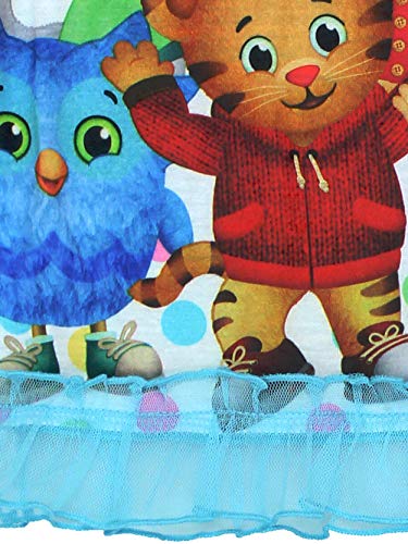 Daniel Tiger Toddler Girls Short Sleeve Poly Pajama Set (5T, Blue/Multi)(KY182292DA)4