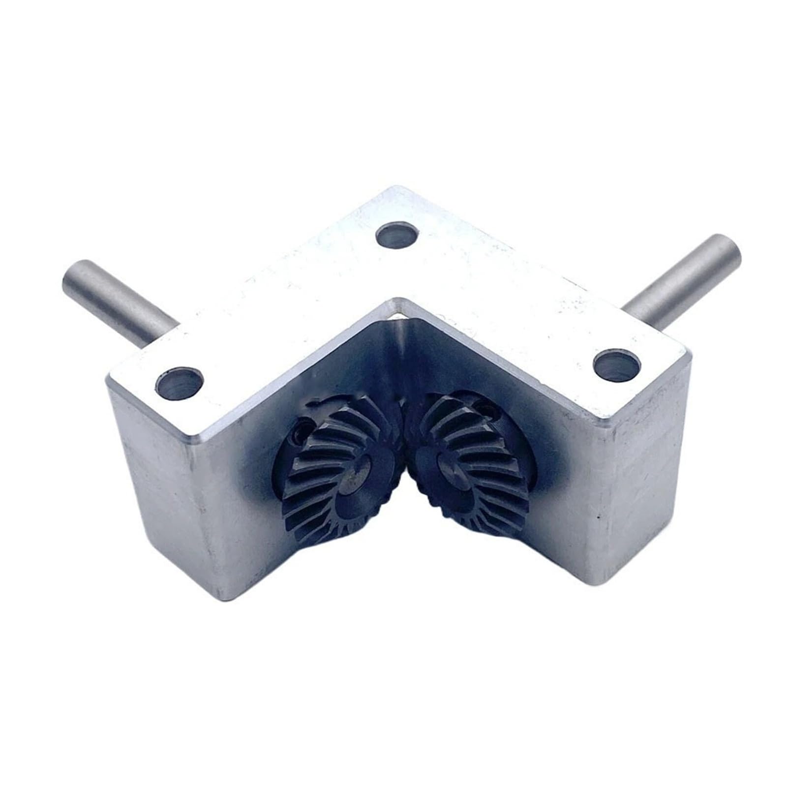 Gearbox 1M 20T Spiral Bevel Gear Commutator 1 to 1 Transmission Reducer Corner Device 90 Degree Reversing Gearbox Steering Direction(10mm Shaft)