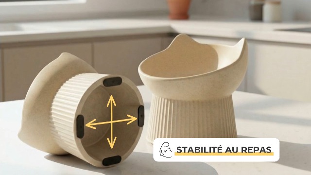 PiuPet Verhoogde Kattenvoerbak – 15° Helling, 13 Cm Hoog, Antislip, Vaatwasserbestendig, Snorharenvriendelijk, Tegen Braken