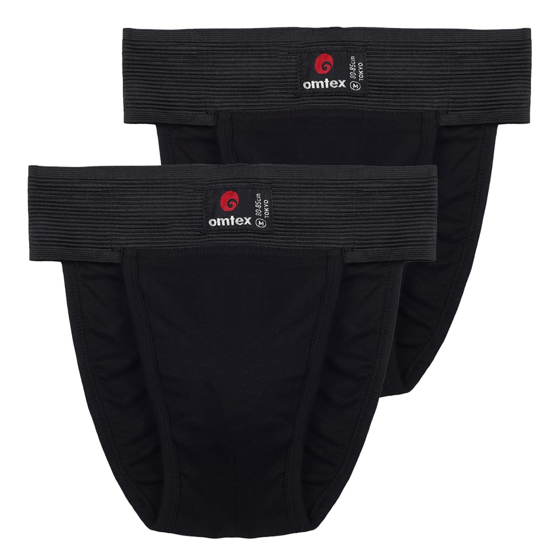 omtex Men's Athletic Tokyo Cotton Stretchable Supporter Back Covered with Cup Pocket, Ideal for Workout and Sports Quick Dry Moisture Wicking Underwear (Pack of 2), Black, Large-picture-20