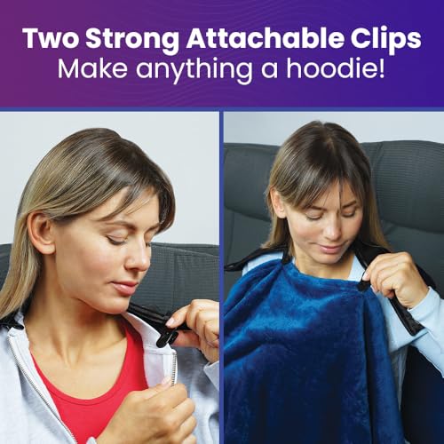 Almohada espuma viscoelástica para viaje con capucha adjunta miniatura 7