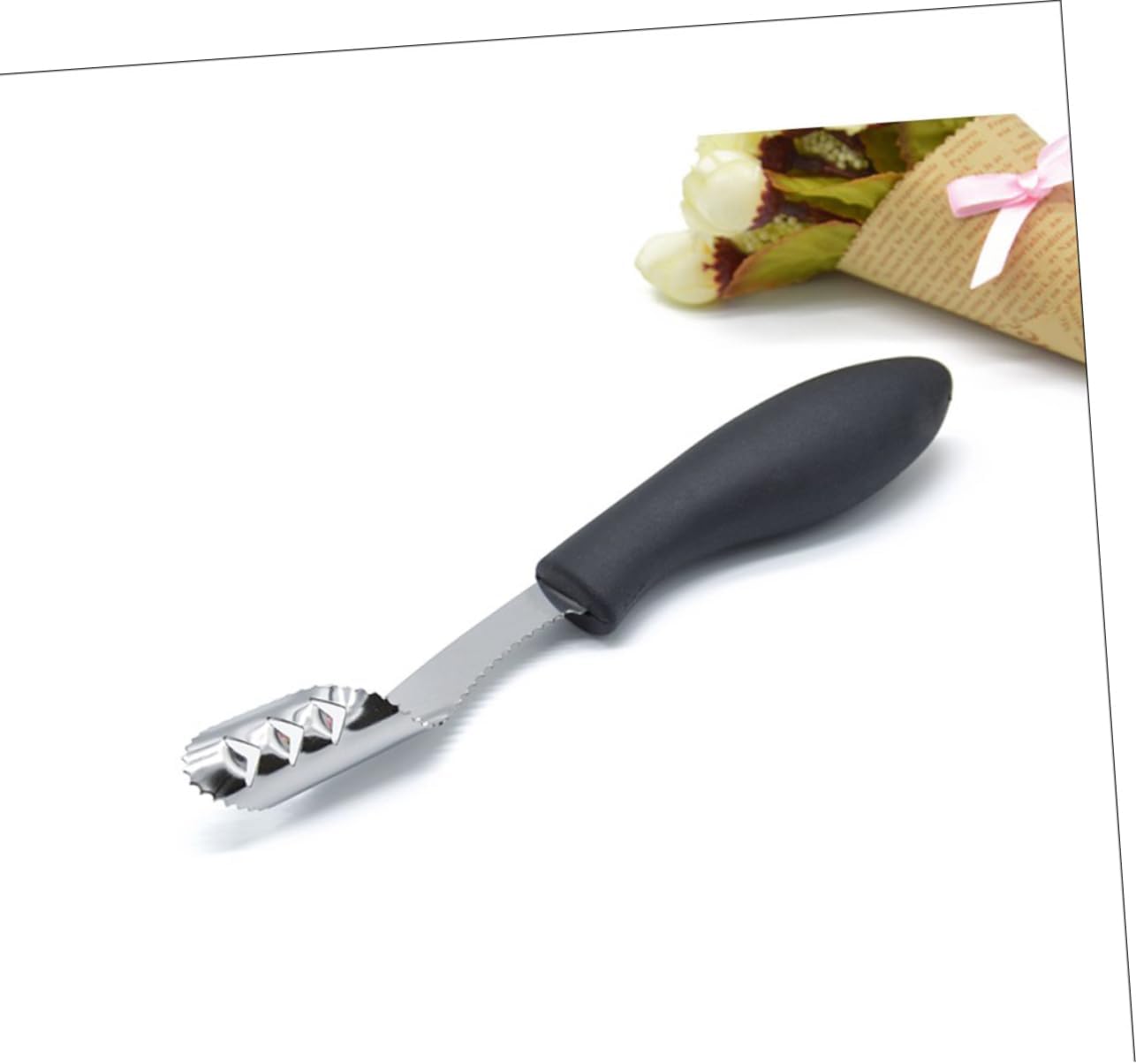 Unomor 6pcs Stainless Steel Pepper Corer Remover Tool Seed Extractor for Chili Handheld Vegetable Slicer Kitchen Gadgets