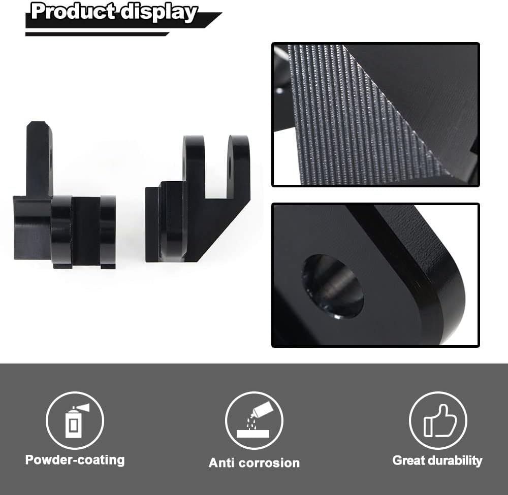 Xitomer 1" Rider Footpeg Lowering Kit, Fit for Blackbird CBR1100XX 1996-2007 VFR800 Interceptor 2002-2009 VFR1200F 2010-2014 CBR600F 1999-2006