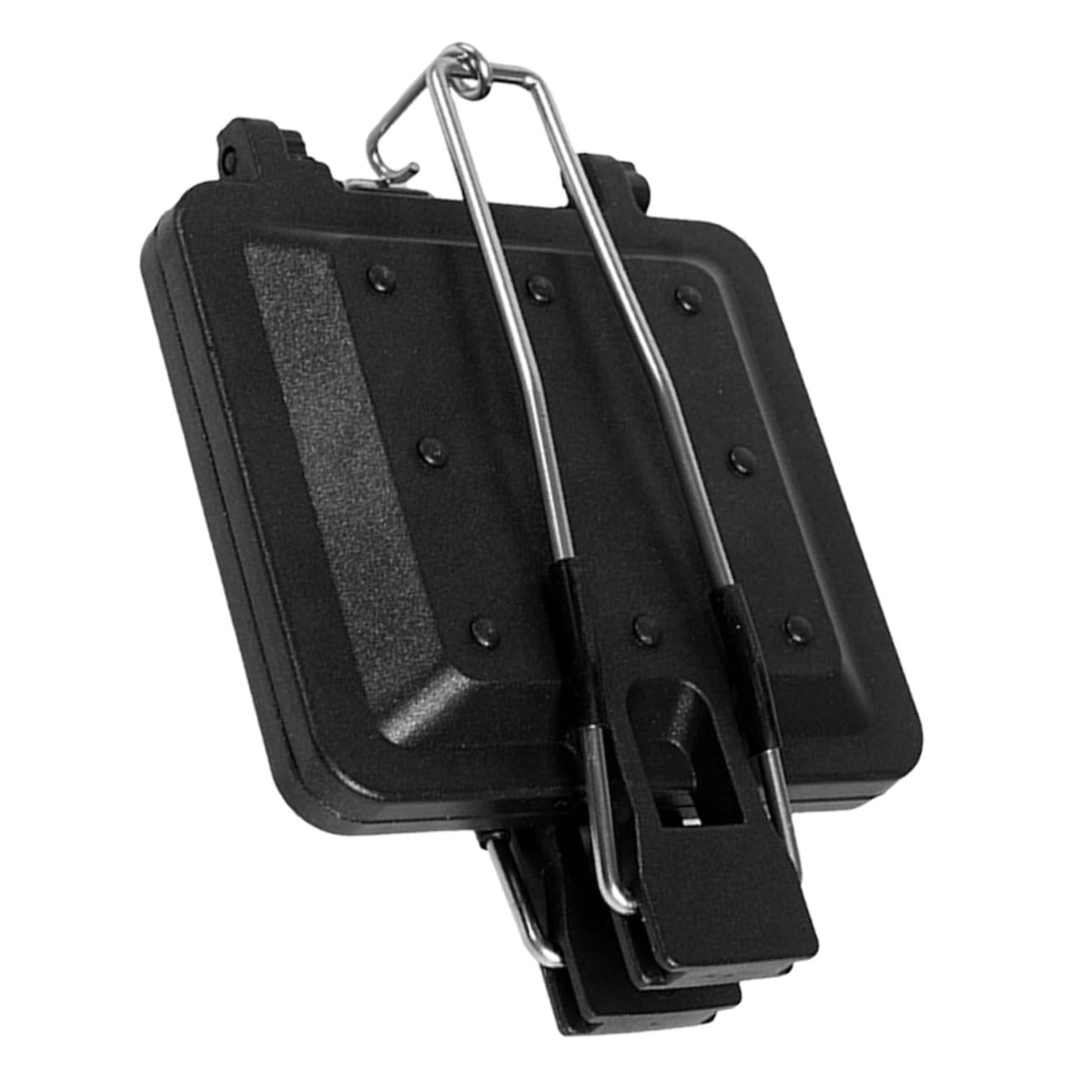Mobestech Padella per Grigliare Panini Antiaderente a Doppia Faccia in Acciaio Inox Riscaldamento Uniforme per Colazioni e Picnic All’aperto, Utensile da Cucina Portatile e Multifunzione