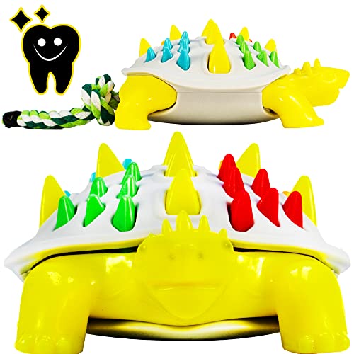 ZAHNBÜRSTEN-NAGETIER. Reinigt jeden Zahn. Die Gummistifte reinigen Zähne und Zahnfleisch gründlich. Multifunktionales Hundespielzeug. Mit dickem Baumwollschwanz zum Ziehen. Für große und kleine Hunde Cover