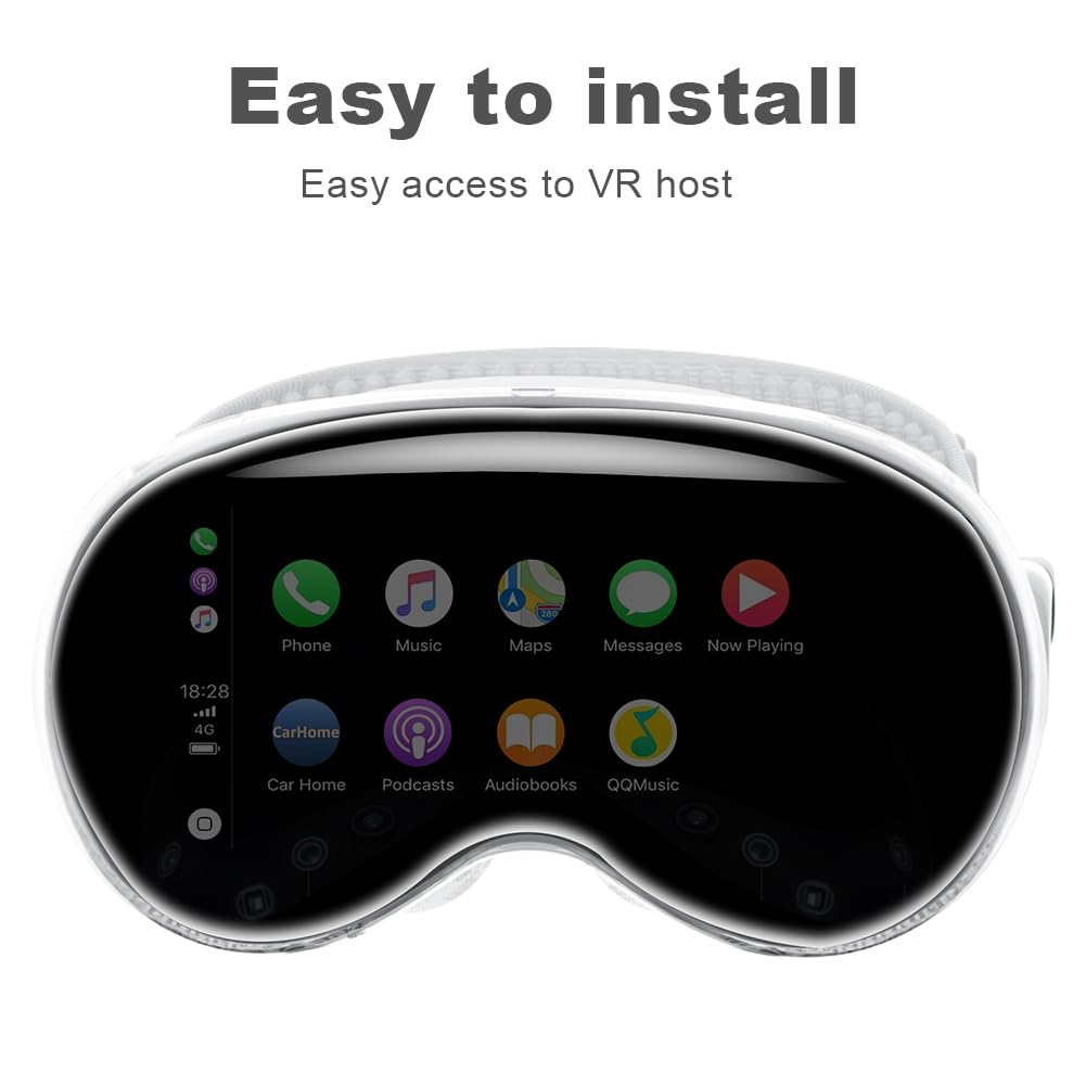 Amazon | Apple Vision Pro用シリコン/TPU保護カバー スリムスクリーン