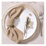 Design spécial : ces serviettes sont conçues de manière unique et ajoutent une touche romantique et artistique à votre table. Ils embellissent non seulement votre table, mais empêchent également les déversements de liquides et les taches.