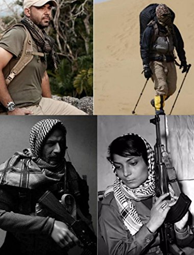 Afgan Stole Military Shemagh Tactical Arab Desert Keffiyeh Scarf Neck & Head Wrap Turban Woven Cotton 100%3