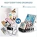 Charging Station for Multiple Devices - 5 Port Cell Phone USB Charger Hub - Quick Charge Multi Phones, Tablet, iPhone, ipad, Kindle and Other Electronic Device Simultaneously