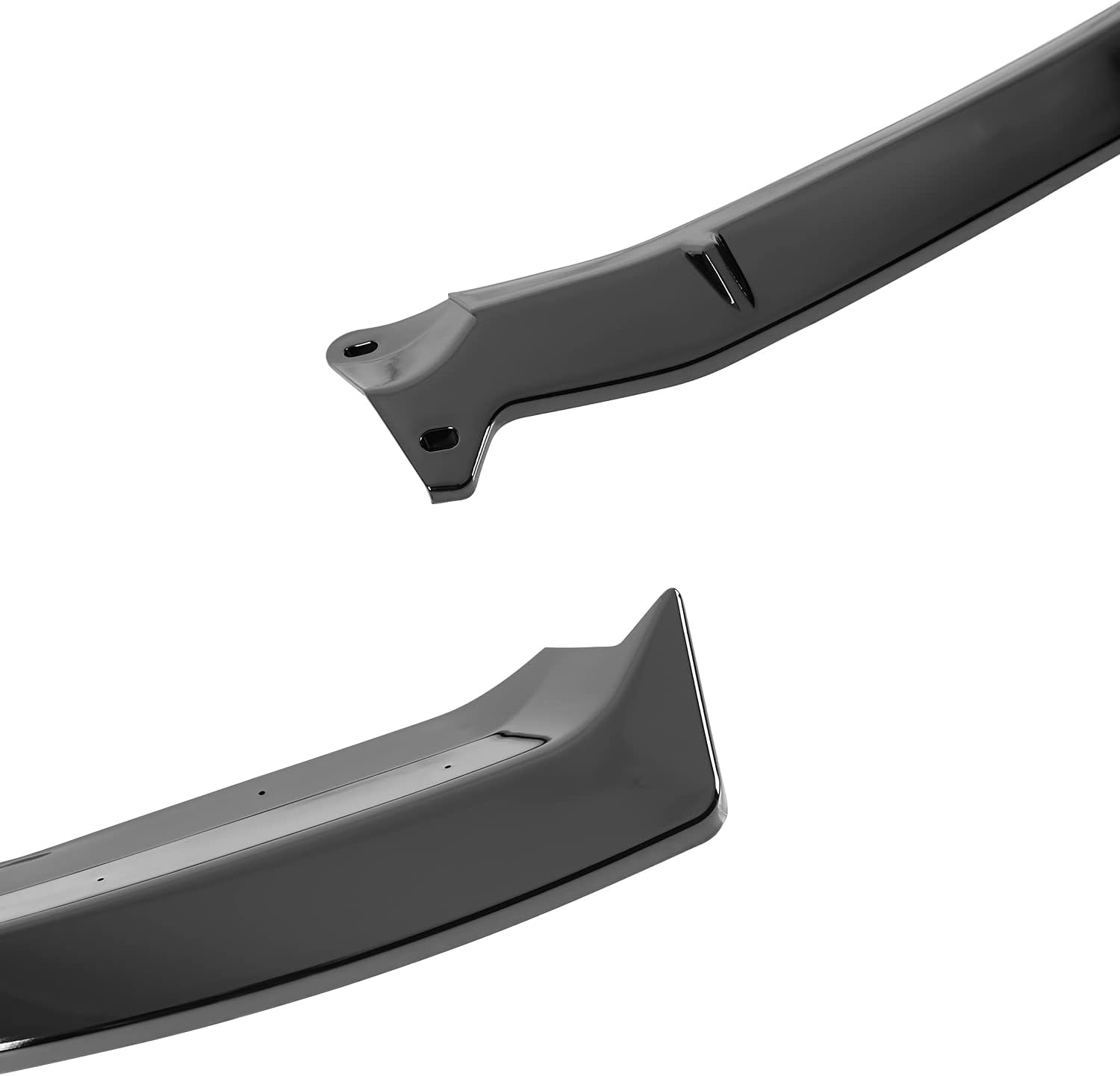 Spec-D Tuning Glossy Black Front Bumper Lip Compatible with Audi A4 2017-2018, 2018 S4