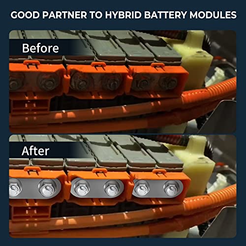 Hybrid Battery Stainless Bus Bars & Flange Nuts, Alpha Rider for 2004-2015 Toyota Prius Hybrid Battery 26PCS Bus Bars & 26PCS Flange Nuts Set