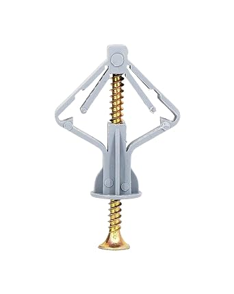 50 Set Drywall Anchor kit - Hollow Wall Anchors with Screws ,Wall Anchor,self-Drilling Hollow Wall Anchor 50pcs Anchor + 50pcs Screw,Grey
