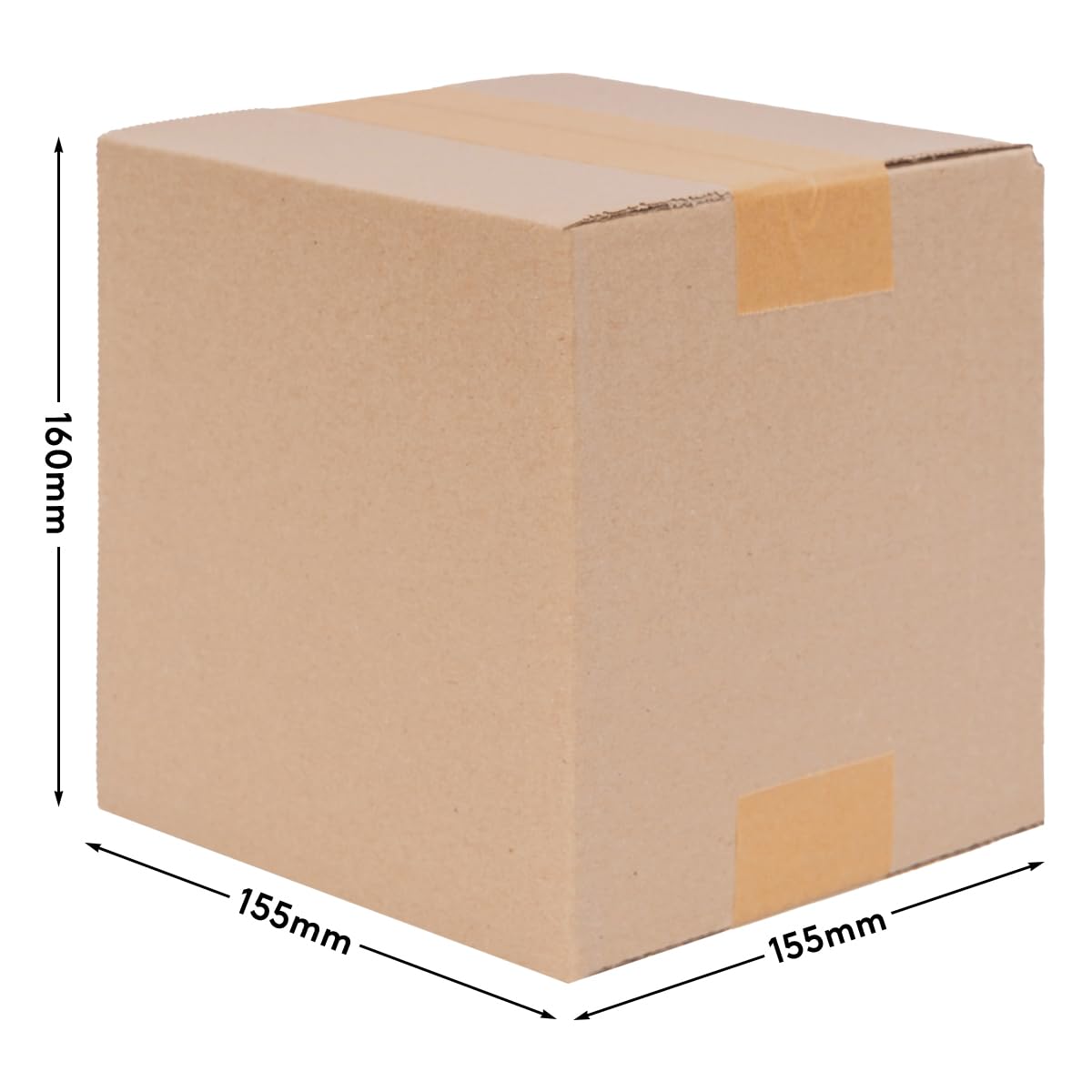verpacking KartonProfis - 300 cajas plegables cajas de envío DHL cajas 150 x 150 x 150 mm, KK-06, 1-corrugado, cajas de envío, cajas de embalaje, cajas de almacenamiento, cajas plegables