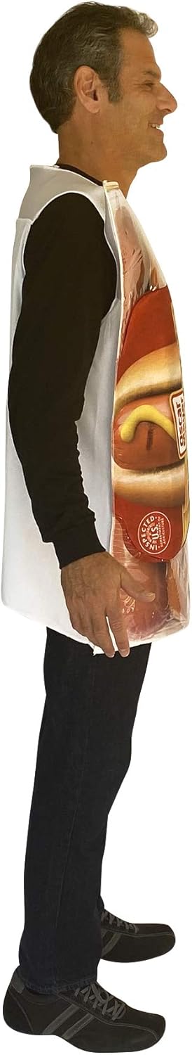 Rasta Imposta Oscar Mayer Wiener Costume Classic Beef Hot Dog Franks Mens Womens Dress Up Party Cosplay Costumes, Adult One Size