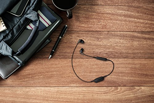 Image of Panasonic ErgoFit Wired Earbuds, 3.5mm Jack Headphones with Crystal-Clear Sound, Ultra-Soft Ergonomic Custom-Fit Earpieces (S /M /L), for Phones & Laptops, Black RP-HJE120-K (Pack of 10)