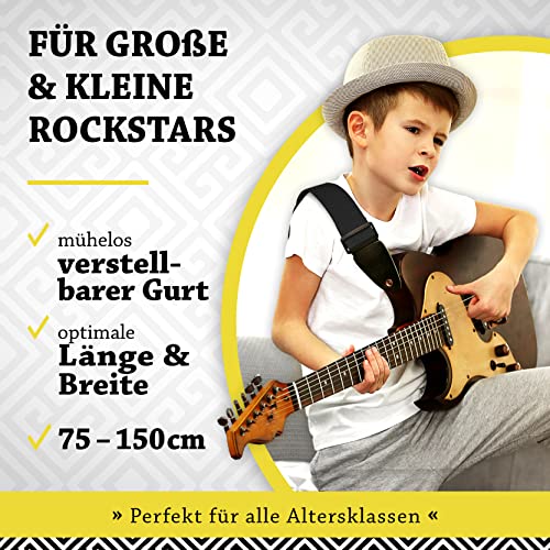 Gitarrengurt Belfort – Gurt für E-Gitarre, Akustikgitarre und Bass