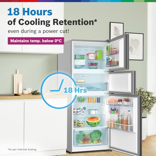 Image of Bosch 335L Max Flex,3 Star,8 in 1 Convertible,Vario Inverter,Frost Free Triple Door Refrigerator,Smoky Silver (CMC36K03NI)Interactive Display|18 Hrs Cooling Retention|Adaptive UI|Vita-Fresh Technology